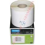 DYMO LW ETICHETTE A BOBINA PERMANENTI MM. 54X70 CARTA TERMICA BIANCA, DYMO LW 320 ETICHETTE MULTIUSO GRANDI